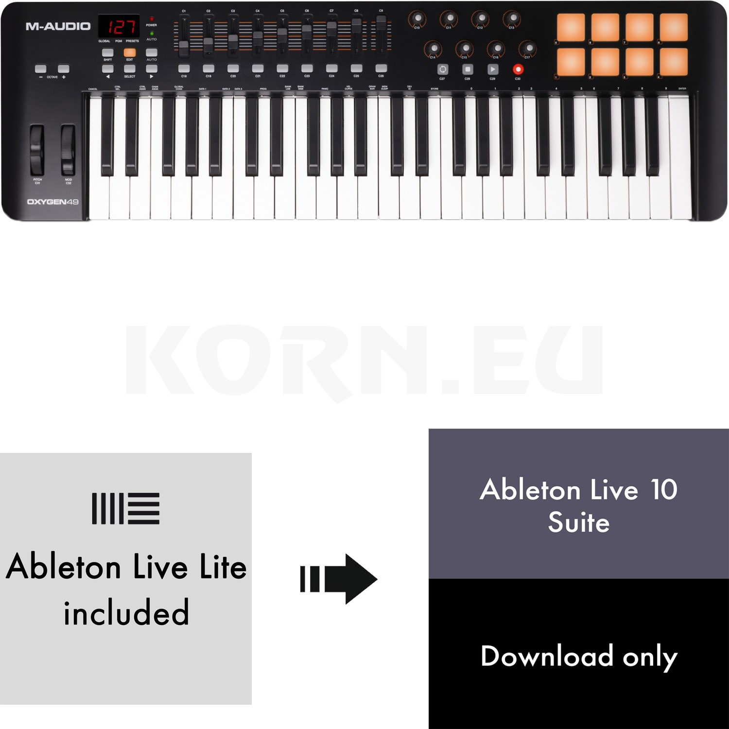 oxygen 49 ableton