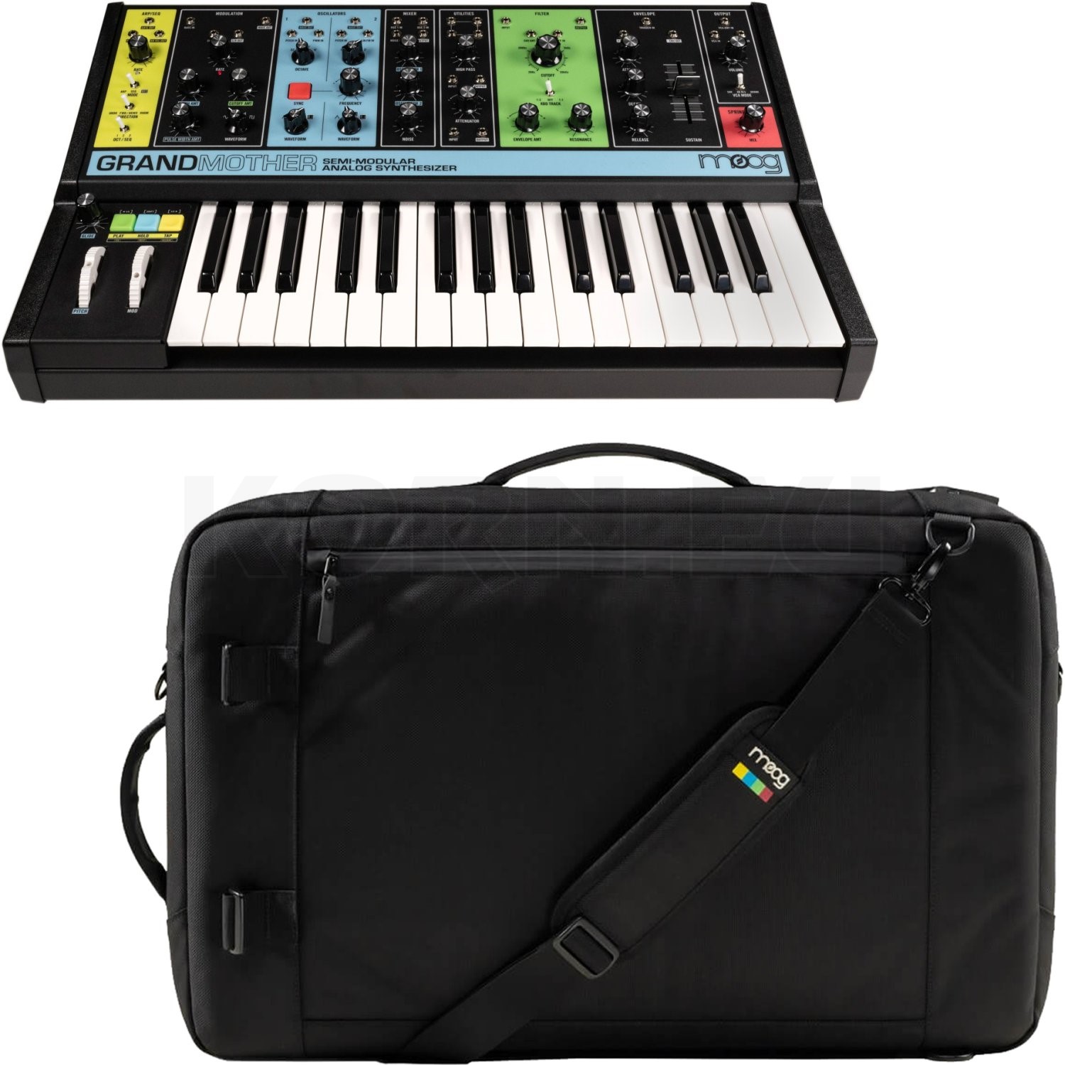 Moog Grandmother + Moog SR Case