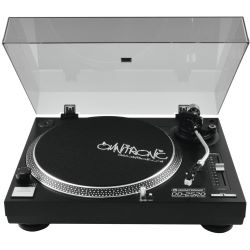 OMNITRONIC DD-2520 USB-Plattenspieler sw