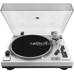 OMNITRONIC DD-2550 USB-Plattenspieler silber