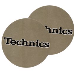 Technics Slipmat gold black logo