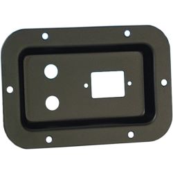 Adam Hall 8713BLK Einbauschale 2xKlinke+IECC Buchse sch