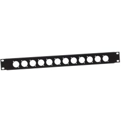 Adam Hall 872213 U Rackblende f.12xXLR D universal 1 HE