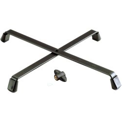 K&M 17700 Kreuzfuß schwarz