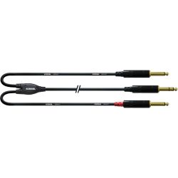 Cordial Klinke 6,3mm stereo / 2x Klinke 6,3mm mono CFY 3 VPP