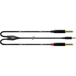 Cordial Klinke 3,5mm stereo / 2x Klinke 6,3mm mono CFY 1,5 WPP