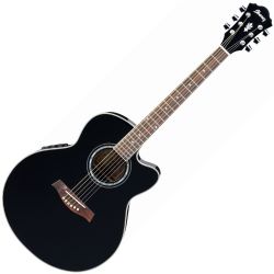 Ibanez AEL10E-BK Black Westerngitarre