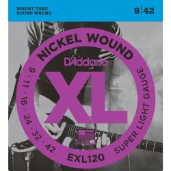 Daddario EXL120 E-Gitarren Saiten 009-042