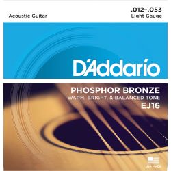 Daddario EJ16 Light Akustik Gitarrensaiten 012-053