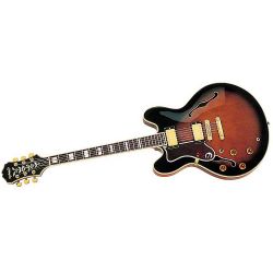 Epiphone Sheraton II Linkshänder E-Gitarre Halbresonanz Vintage Sunburst