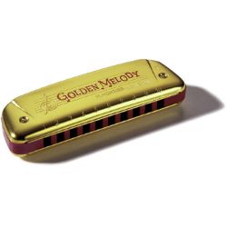 Hohner Golden Melody C gold-eloxierter Deckel