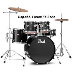 Pearl Forum Drum Set FX705SC Jet Black