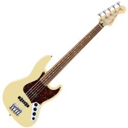 Fender Deluxe Jazz Bass V String Vintage White