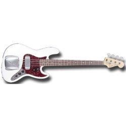 Fender 64 Jazz Bass RW Olympic White incl. Case