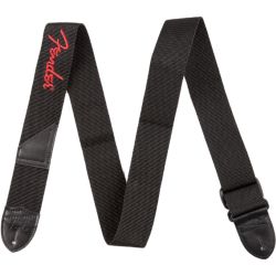 Fender Nylon-Gurt mit Logo Black/Red