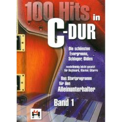 Hildner '100 Hits in C-Dur 1' für Klavier und Gitarre