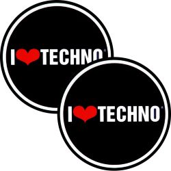 Zomo Slipmats I Love Techno