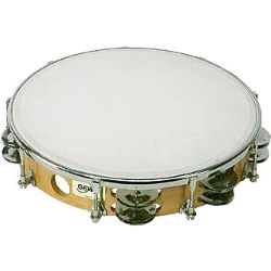 Gewa Tambourin trad. m. Schellen 10 Zoll stimmbar