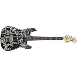 Fender Squier Obey Graphic Strat HSS RW Dissent