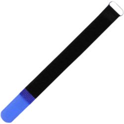 Adam Hall Kabelbinder Klettband mit Oese 20x2 cm blau