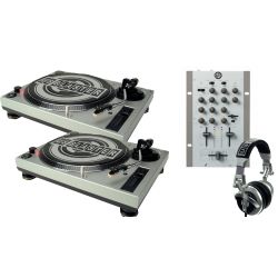US Blaster 7361 Profi Direct Drive Turntable DJ Pack
