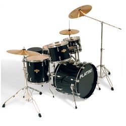 Platin Drums Solid Set Black komplett