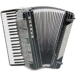 Hohner Akkordeon Morino IV 120 Tremolo schwarz