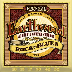 Ernie Ball EB2008 Earthwood Bronze Rock & Blues 010-052