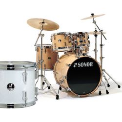 Sonor Force 3007 Stage 2 Drum Set white Sparkle
