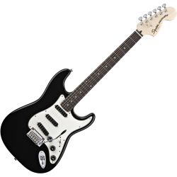 Fender Squier Deluxe Hot Rails Strat RW Black E-Gitarre