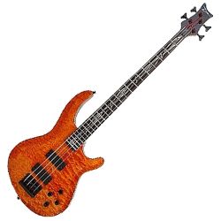 DEAN Vendetta Bass 4-string Quilt Trans Amber