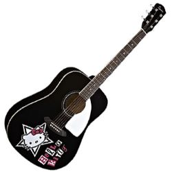 Fender Squier Hello Kitty Dreadnought Black
