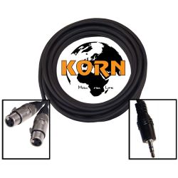 KORN Mikrok. MD Recording Mini Klinke st./XLR female 3m
