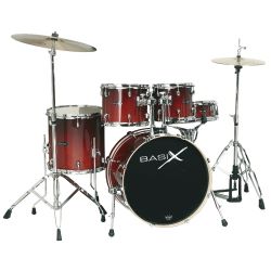 Basix Schlagzeug Neon Set 4 Gold Dusk Fade