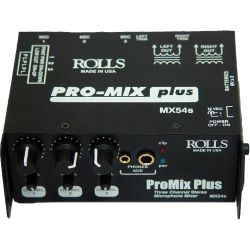 ROLLS MX-54s Mikrofon-Mini-Mixer 3-Kanal
