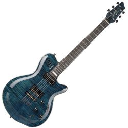 Godin LGX SA Flame AAA Trans Blue