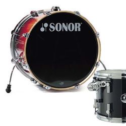 Sonor Force 2007 18"x16" Bass Drum Piano Black