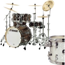 Sonor Shell Set S Classix Serie Stage 3 in White Pearl