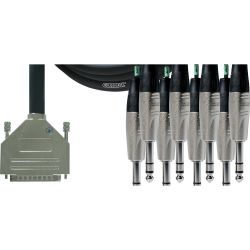 Cordial D-Sub Tascam/ 8x Stereo Klinke 6,3mm CFD 3 DVT