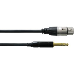 Cordial XLR female / Klinke 6,3mm stereo CFM 0,6 FV