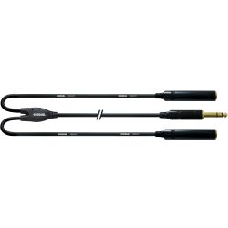 Cordial Klinke 6,3mm stereo / 2x Klinke Buchse 6,3mm stereo CFY 0,3 VKK