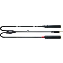 Cordial Klinke 3,5mm stereo / 2x Klinke 6,3mm mono CFY 0,3 WGG