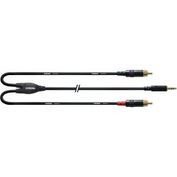 Cordial Klinke 3,5mm stereo / 2x Cinch CFY 3 WCC