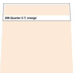 Lee Farbfolie 206 Quarter C.T. Orange 50cm x 122cm