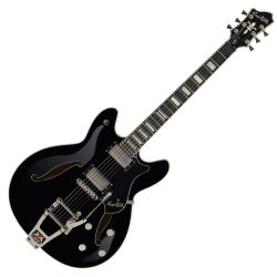 Hagstrom Tremar Viking Deluxe Black Gloss E-Gitarre