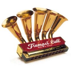 Hohner Mundharmonika HOM220 Trumpet Call C Richter-Oktav Stimmung