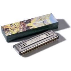 Hohner Mundharmonika Echo Harp BF 96 Stimmen Tremolo Wendermodell