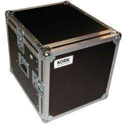 Casebau Winkelrack 8+2 HE hoch / 12 HE tief mit abnehmbarer Serviceklappe