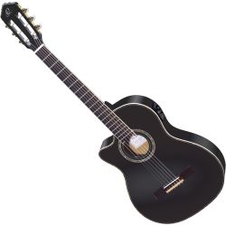 Ortega RCE145LBK 4/4 Thinbody Lefthand Konzertgitarre inkl. Gigbag