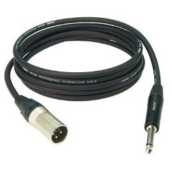 Klotz M1 XLR male / Klinke mono  Neutrik 3 m schwarz